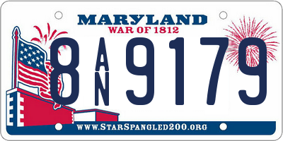 MD license plate 8AN9179