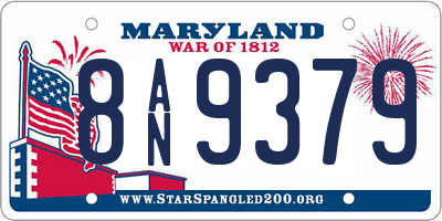 MD license plate 8AN9379
