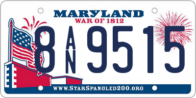 MD license plate 8AN9515