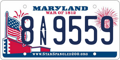MD license plate 8AN9559