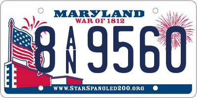 MD license plate 8AN9560