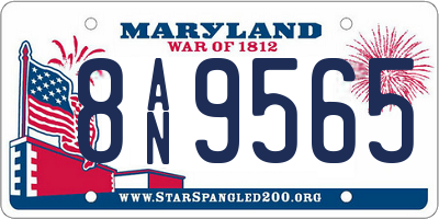 MD license plate 8AN9565