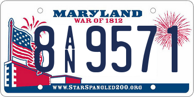 MD license plate 8AN9571