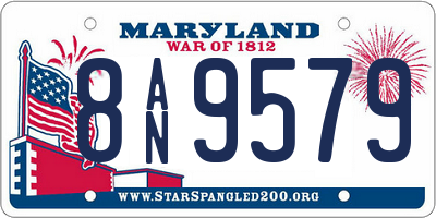 MD license plate 8AN9579