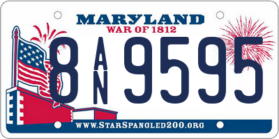 MD license plate 8AN9595