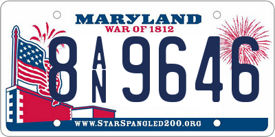 MD license plate 8AN9646