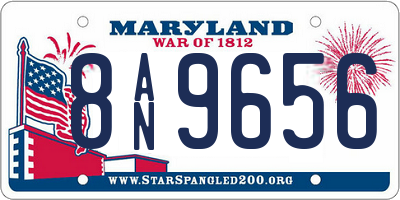 MD license plate 8AN9656