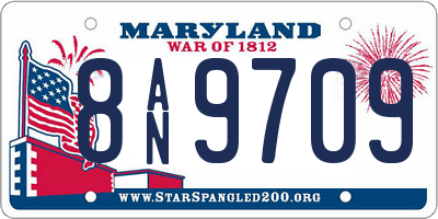 MD license plate 8AN9709