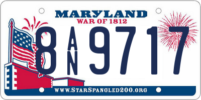 MD license plate 8AN9717