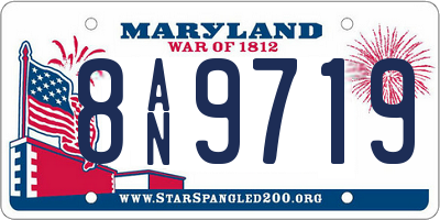 MD license plate 8AN9719