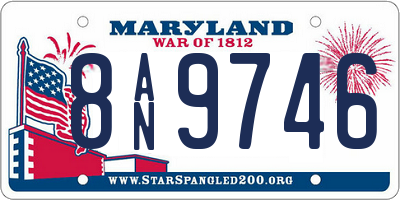 MD license plate 8AN9746