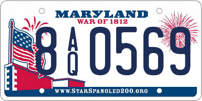 MD license plate 8AQ0569
