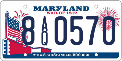 MD license plate 8AQ0570