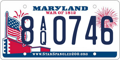 MD license plate 8AQ0746