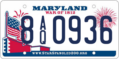 MD license plate 8AQ0936