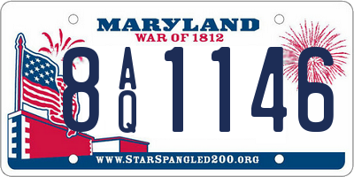 MD license plate 8AQ1146