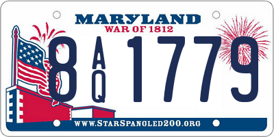 MD license plate 8AQ1779