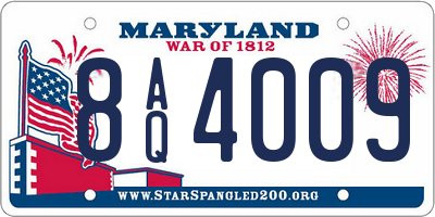 MD license plate 8AQ4009