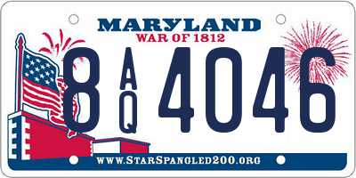 MD license plate 8AQ4046