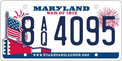 MD license plate 8AQ4095