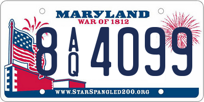MD license plate 8AQ4099