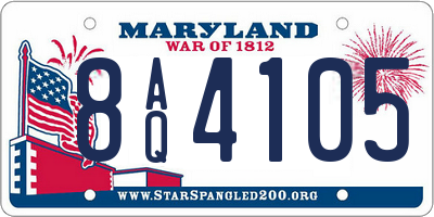 MD license plate 8AQ4105