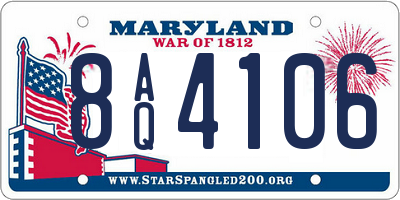 MD license plate 8AQ4106