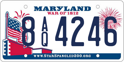 MD license plate 8AQ4246