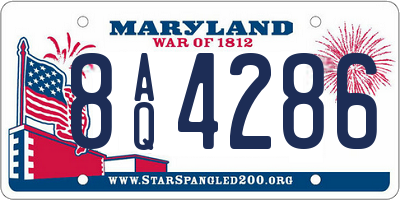 MD license plate 8AQ4286