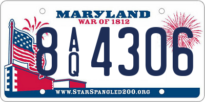 MD license plate 8AQ4306