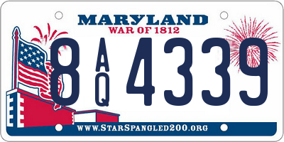 MD license plate 8AQ4339