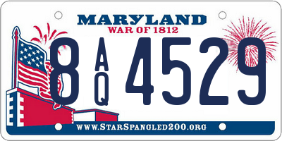 MD license plate 8AQ4529