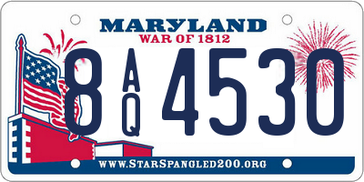 MD license plate 8AQ4530