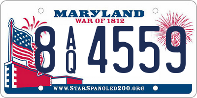 MD license plate 8AQ4559