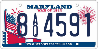 MD license plate 8AQ4591