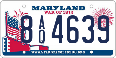 MD license plate 8AQ4639