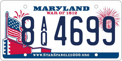 MD license plate 8AQ4699