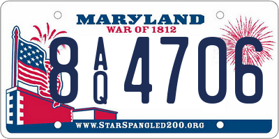 MD license plate 8AQ4706