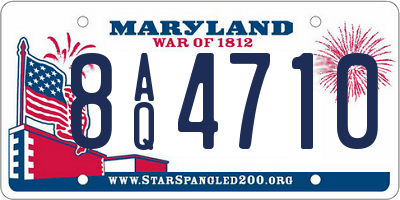 MD license plate 8AQ4710