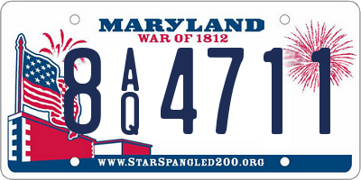 MD license plate 8AQ4711