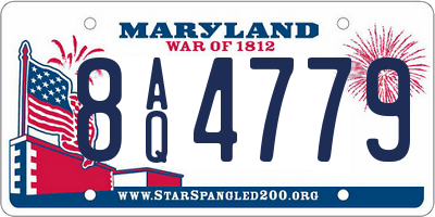 MD license plate 8AQ4779