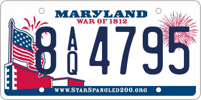 MD license plate 8AQ4795
