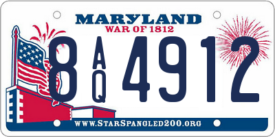 MD license plate 8AQ4912