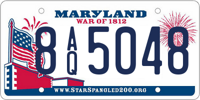 MD license plate 8AQ5048