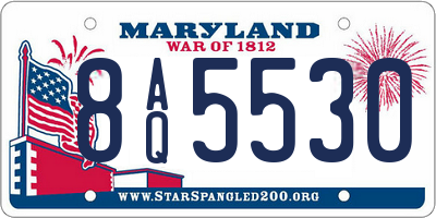 MD license plate 8AQ5530