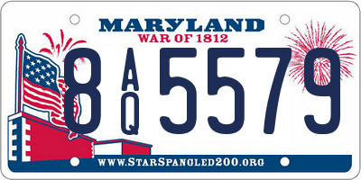 MD license plate 8AQ5579
