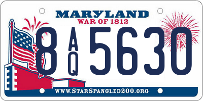 MD license plate 8AQ5630