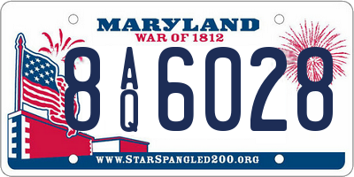 MD license plate 8AQ6028