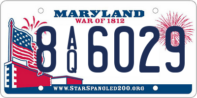 MD license plate 8AQ6029