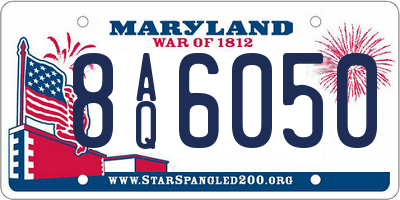 MD license plate 8AQ6050